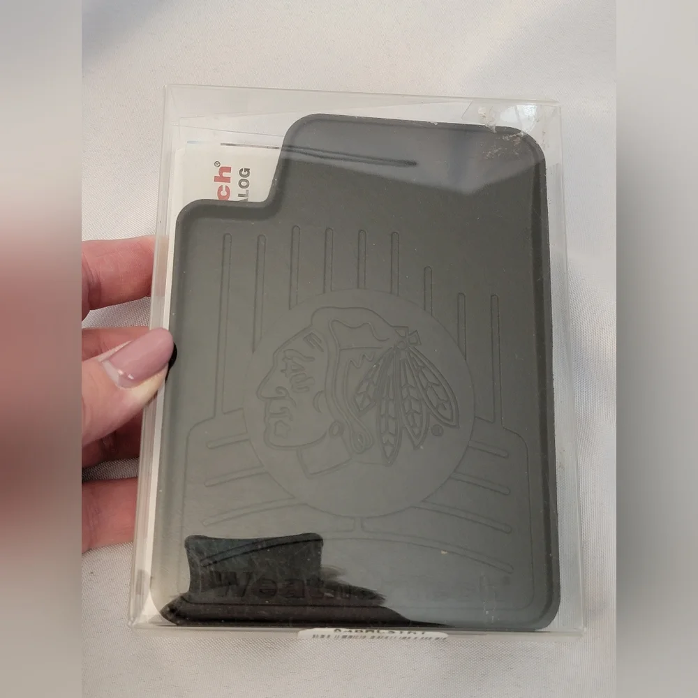 Weather Tech NHL Chicago Blackhawks Black Coaster Mats